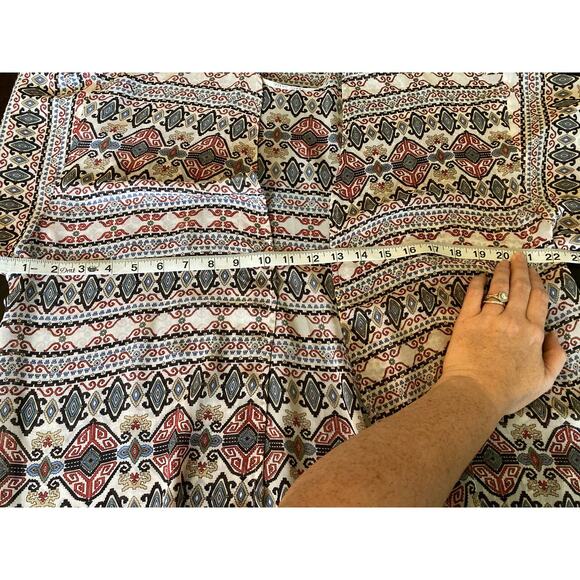 Black Rain Boho Fringe Open Front Kimono Geometric  Sz S (runs large) - Picture 5 of 10